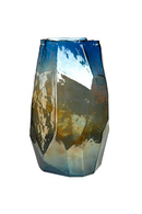 Iridescent Faceted Glass Vase | Pols Potten Graphic Luster | Oroatrade.com