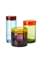 Multi-Colored Glass Caps and Jars | Pols Potten | Oroatrade.com
