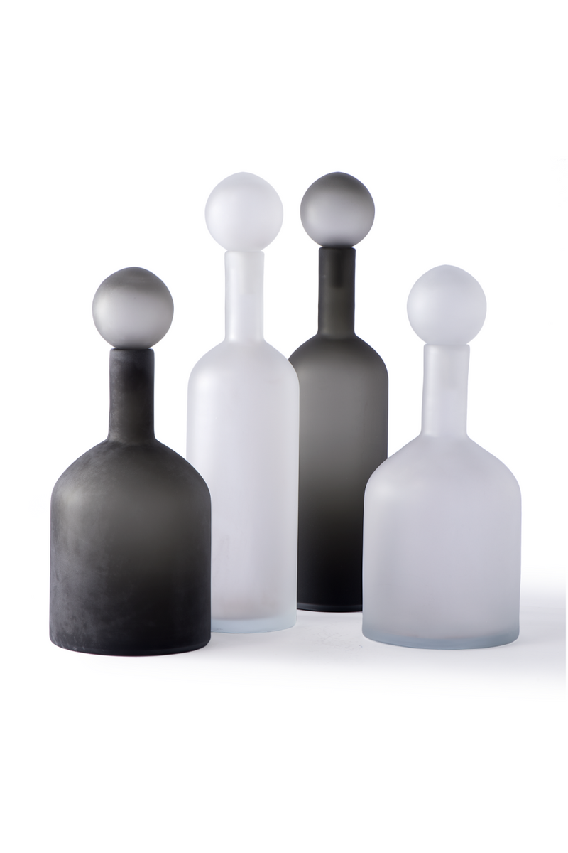 Matte Black Glass Decor | Pols Potten Bubbles and Bottles | Oroatrade.com