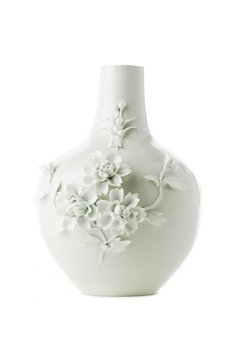 White Porcelain Vase | Pols Potten 3D Rose | Oroatrade.com
