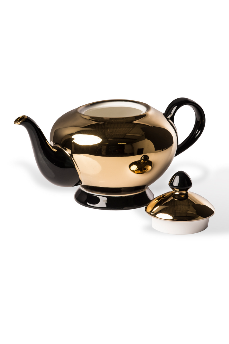 Gold Porcelain Teapot | Pols Potten Legacy | Oroatrade.com