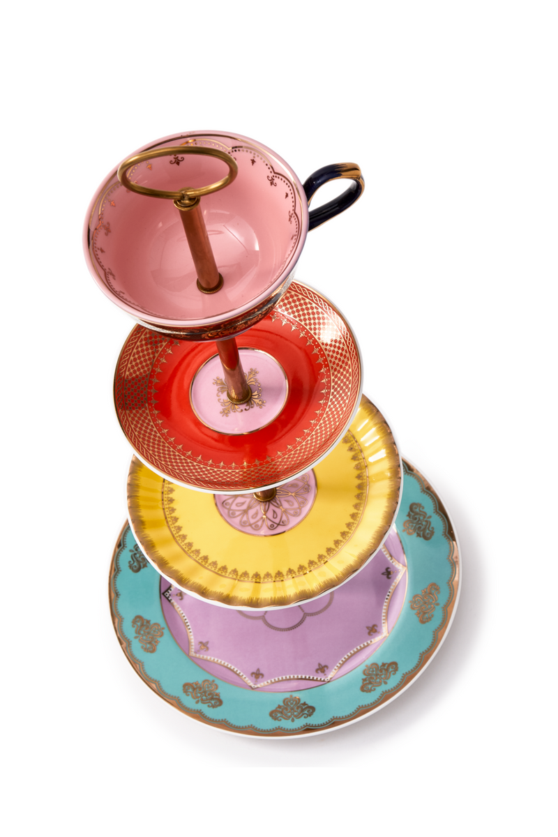 Multi-colored Porcelain High Tea Set | Pols Potten Grandpa | Oroatrade.com