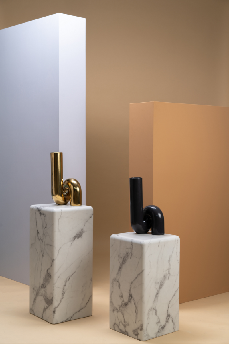 Gold Ceramic Modern Vase | Pols Potten Yourtube | Oroatrade.com