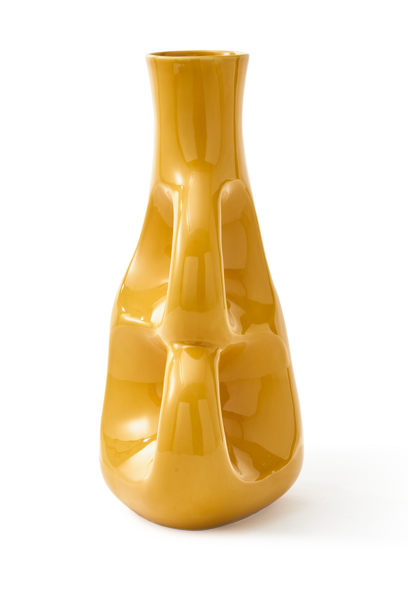 Yellow Stoneware Vase S | Pols Potten Three Ears | Oroatrade.com