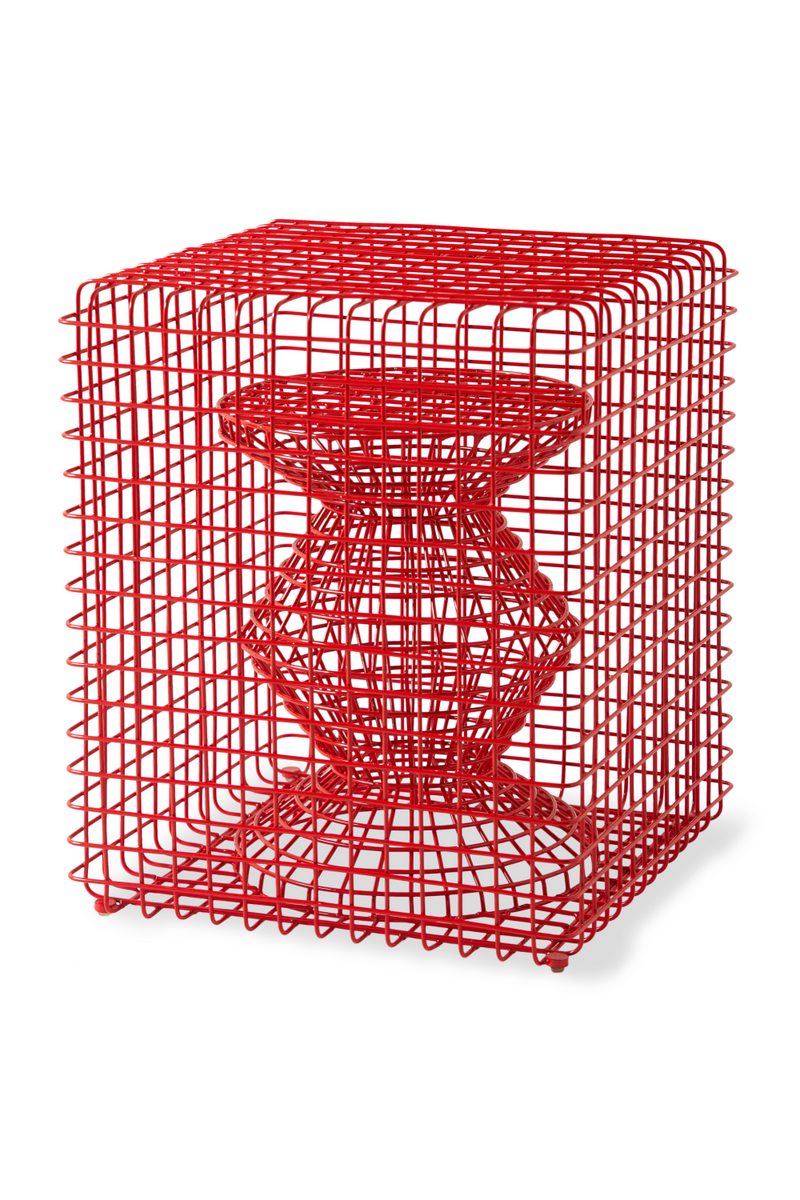 Metal Wire Stool | Pols Potten Zig Zag | Oroatrade.com