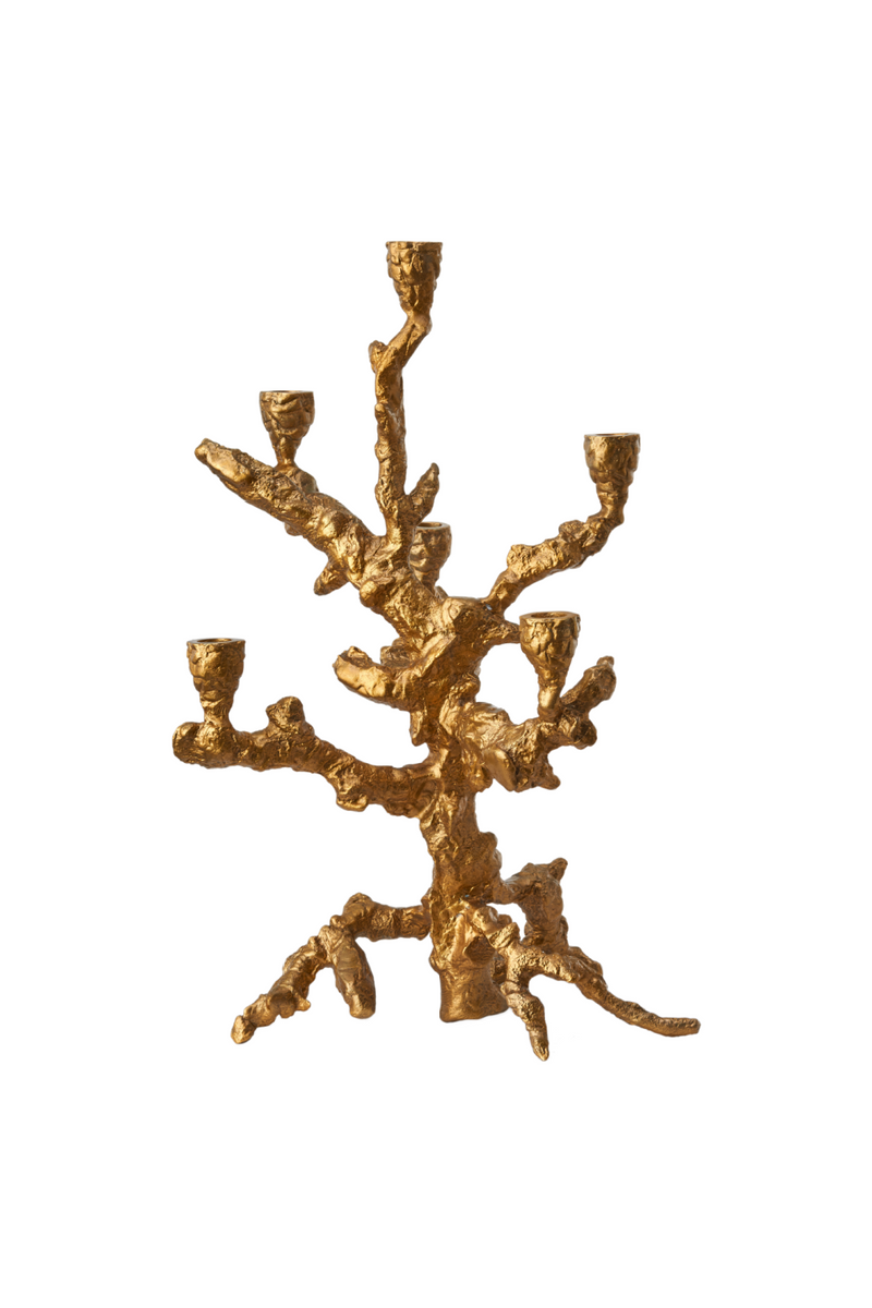 Gold Aluminum Candle Holder L | Pols Potten Apple Tree | Oroatrade.com