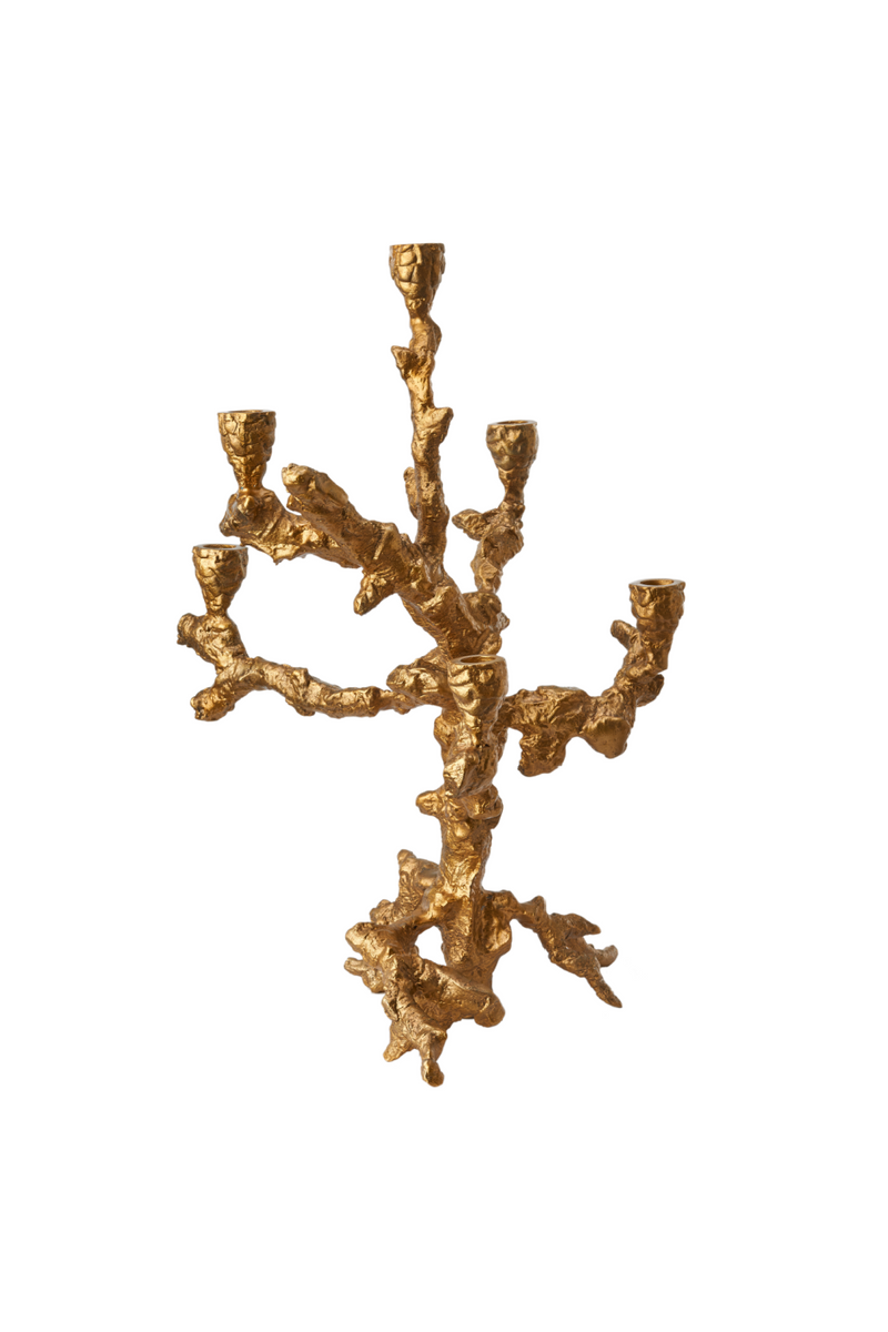 Gold Aluminum Candle Holder L | Pols Potten Apple Tree | Oroatrade.com