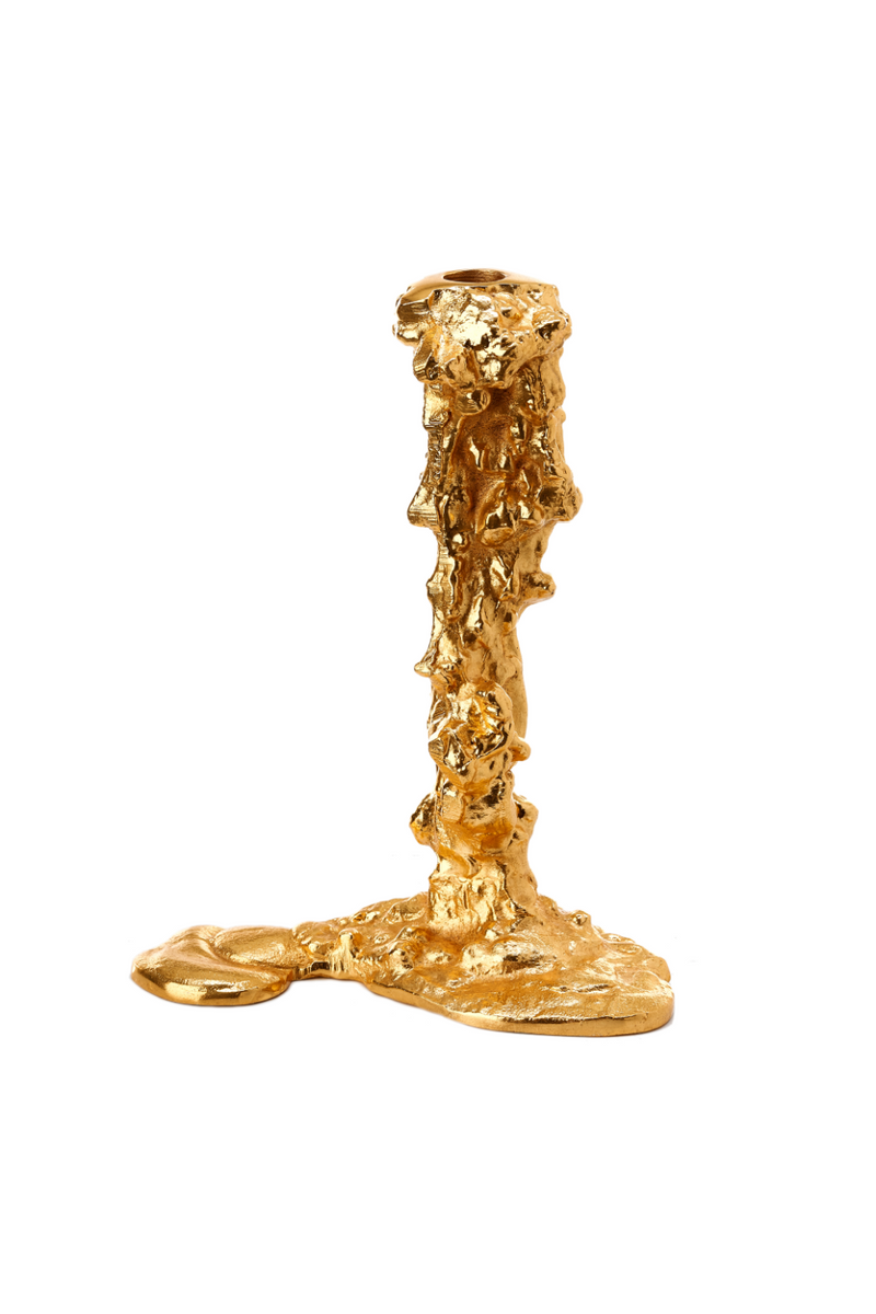 Gold Candle Holder L | Pols Potten Drip | Oroatrade.com