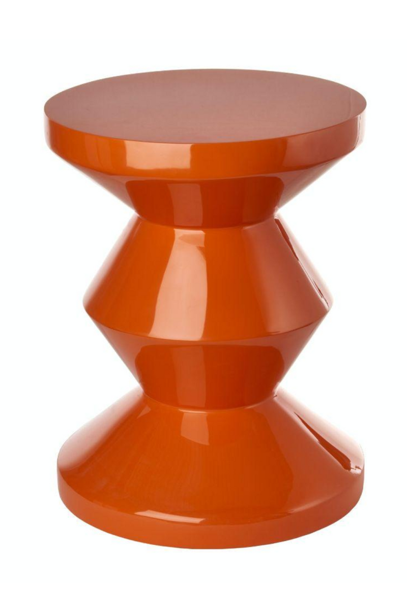 Lacquered Accent Stool | Pols Potten Zig Zag | Oroatrade.com