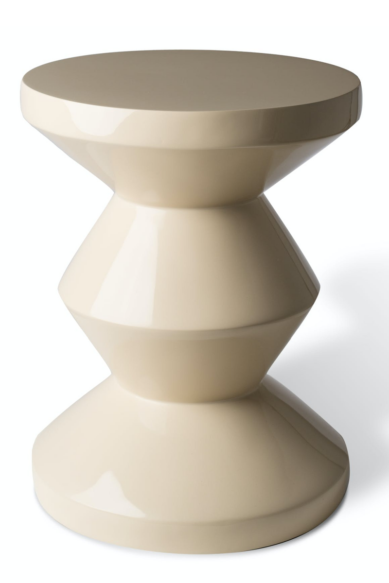Lacquered Accent Stool | Pols Potten Zig Zag | Oroatrade.com