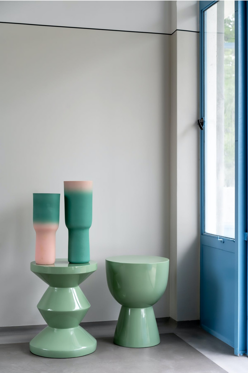 Lacquered Accent Stool | Pols Potten Zig Zag | Oroatrade.com