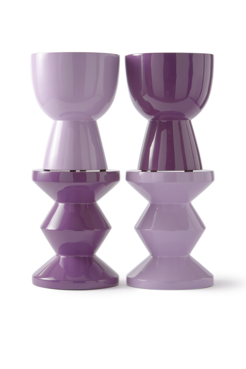 Lacquered Accent Stool | Pols Potten Zig Zag | Oroatrade.com