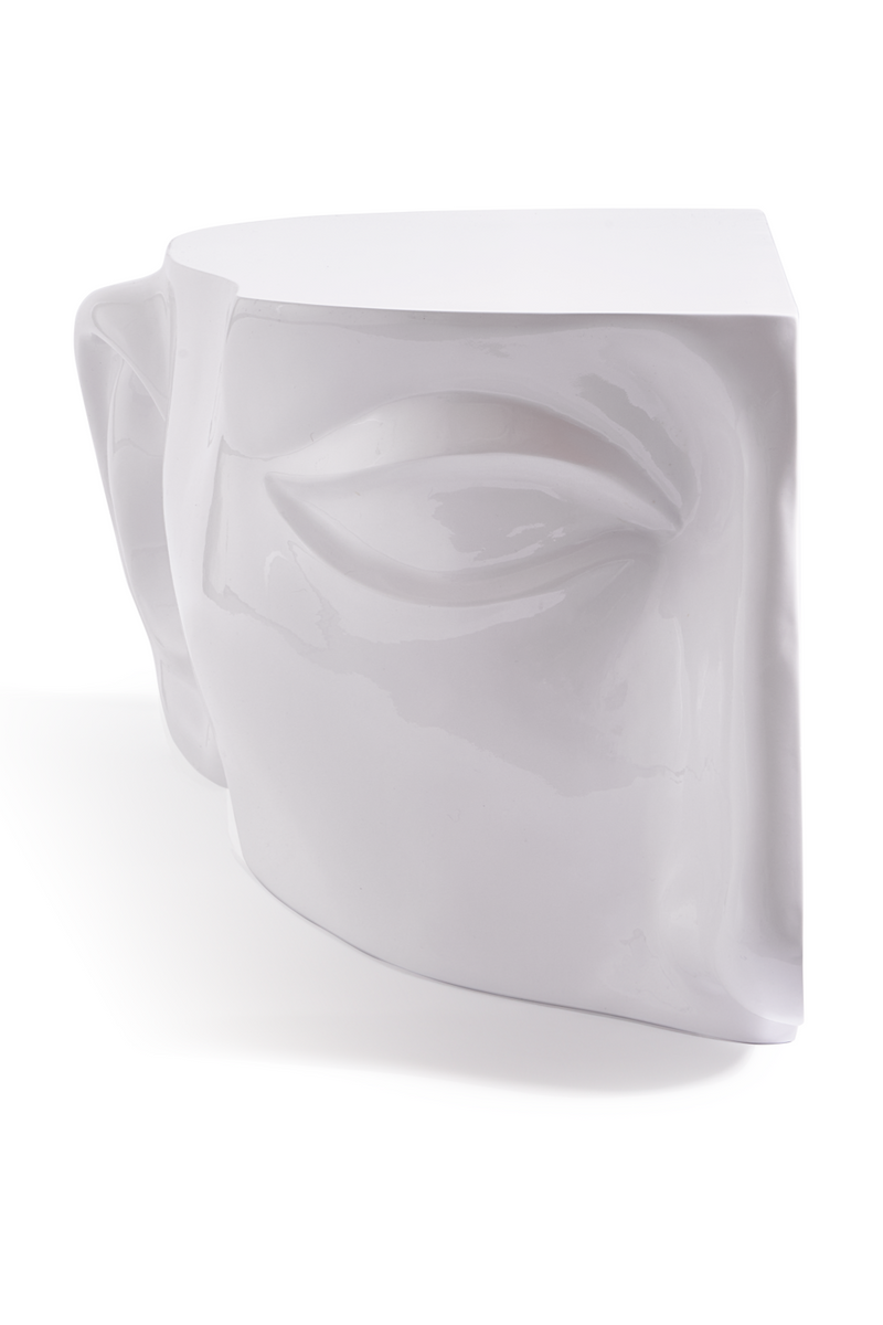 White Sculptural Coffee Table | Pols Potten Head Left | Oroatrade.com