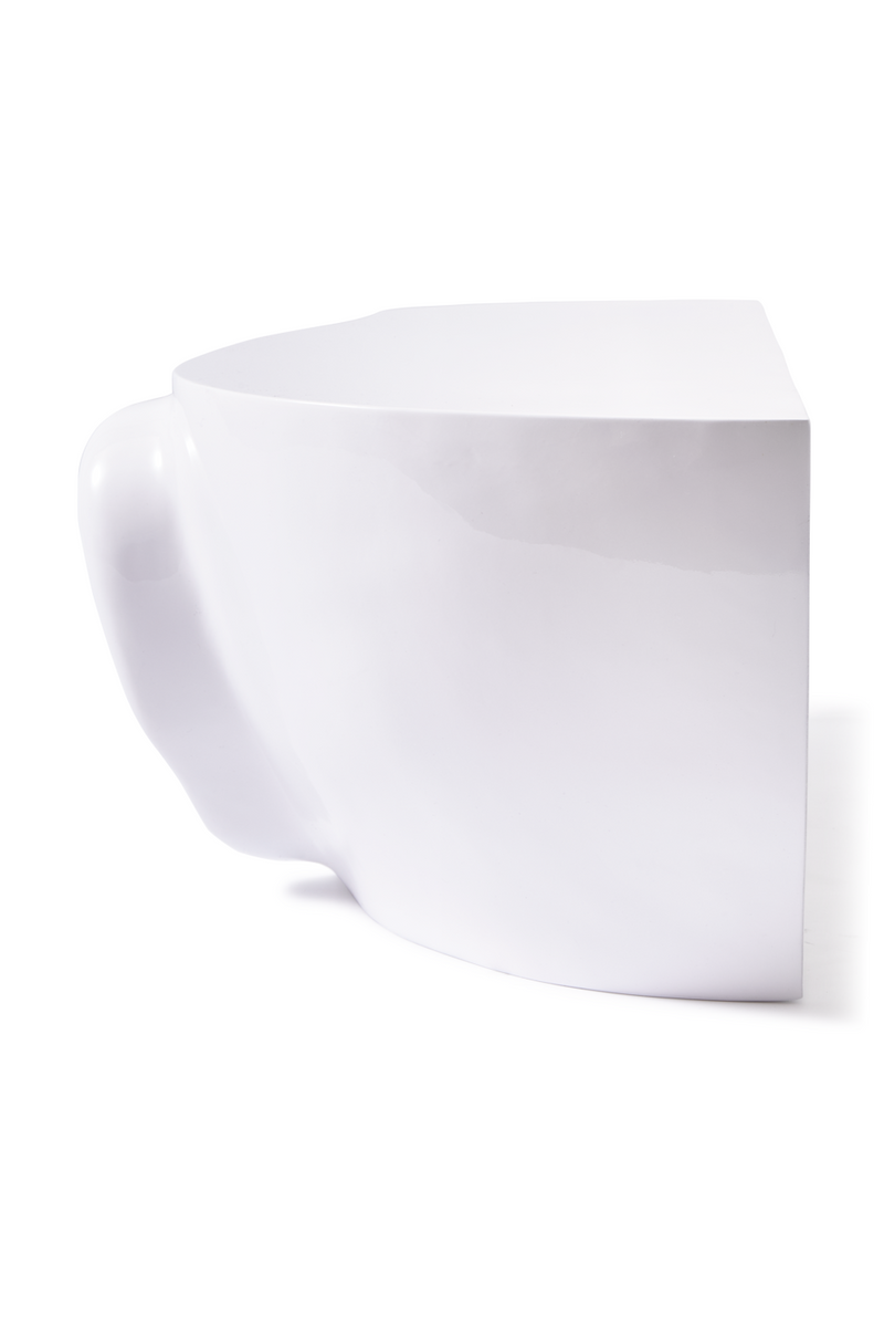 White Sculptural Coffee Table | Pols Potten Head Right | Oroatrade.com
