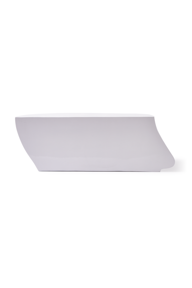 White Sculptural Coffee Table | Pols Potten Head Right | Oroatrade.com