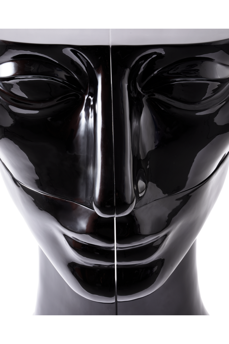 Black Sculptural Coffee Table | Pols Potten Head Left | Oroatrade.com