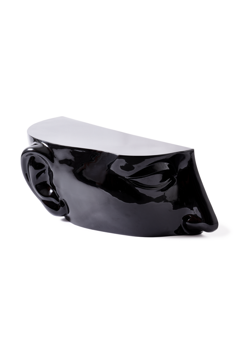 Black Sculptural Coffee Table | Pols Potten Head Left | Oroatrade.com