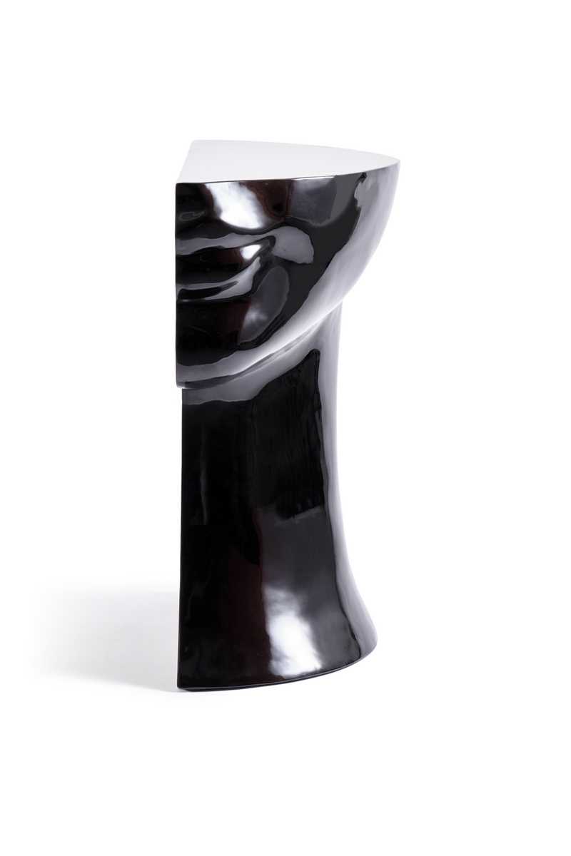 Black Sculptural Chin Coffee Table | Pols Potten Head Right | Oroatrade.com