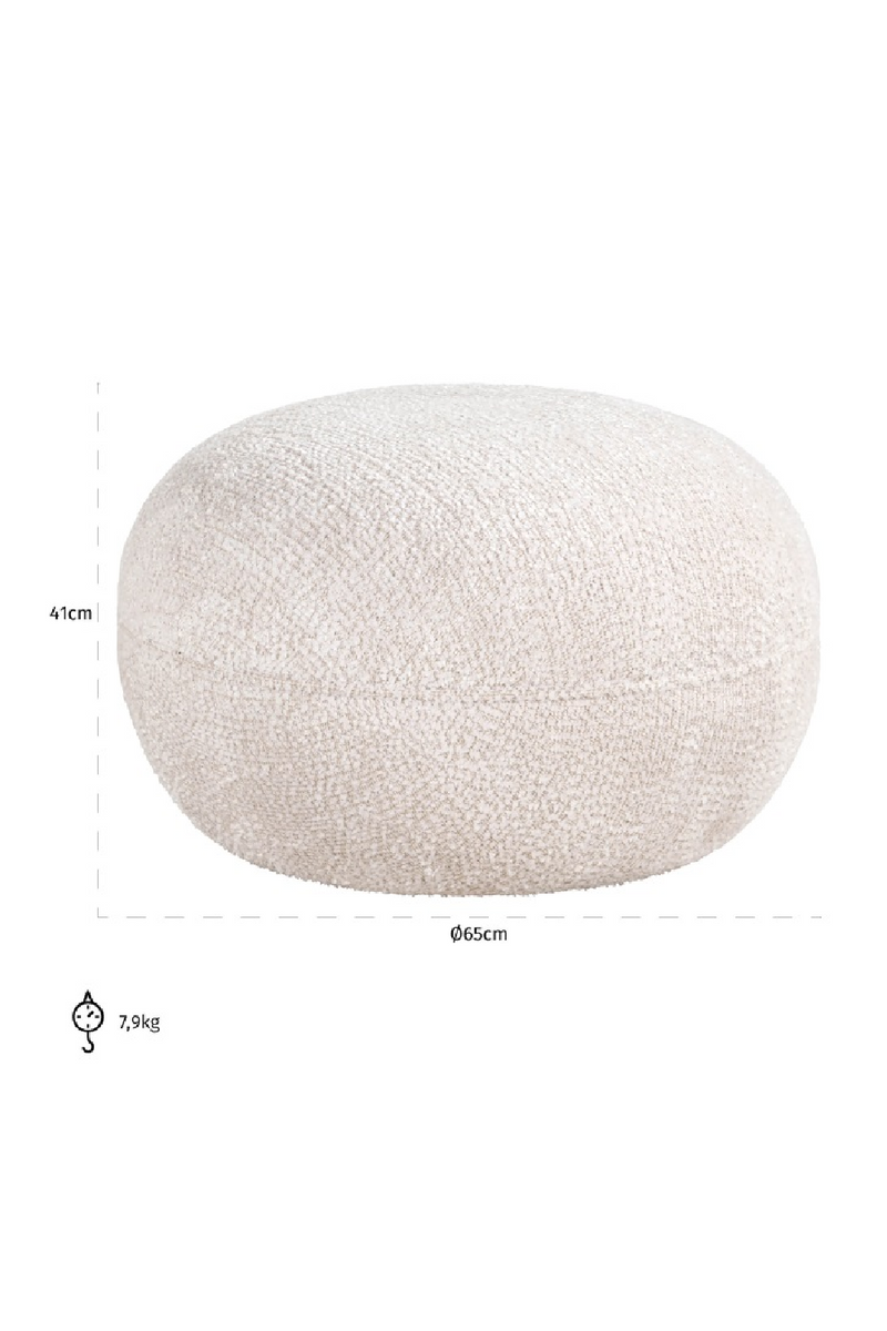 Round Upholstered Pouf | OROA Jace | Oroatrade.com