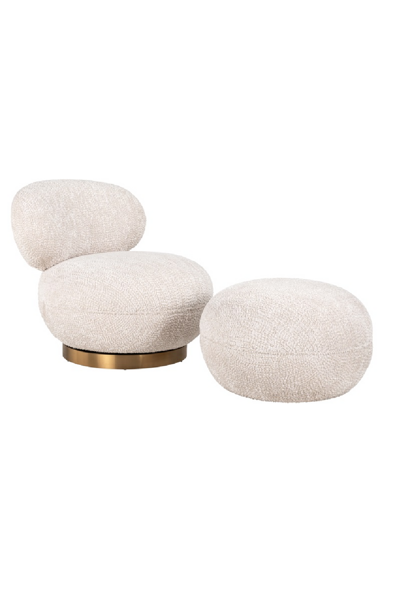 Round Upholstered Pouf | OROA Jace | Oroatrade.com