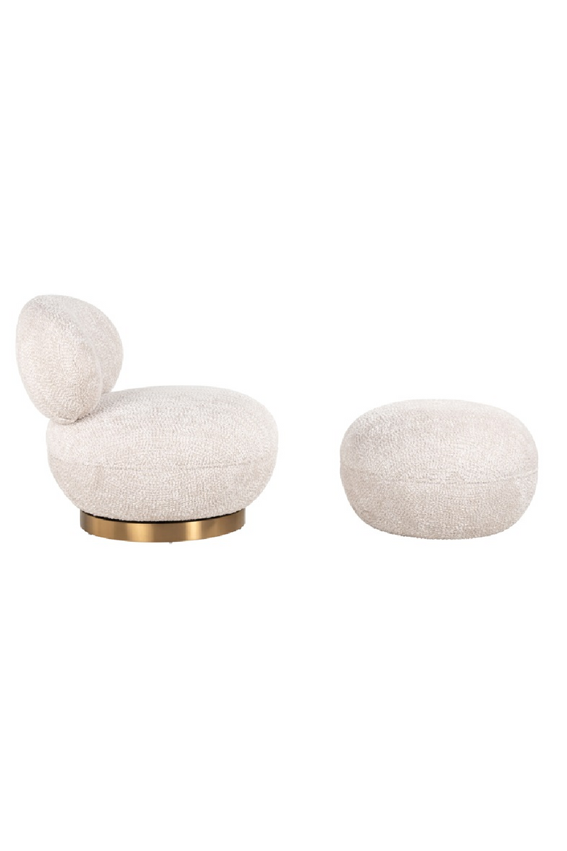 Round Upholstered Pouf | OROA Jace | Oroatrade.com