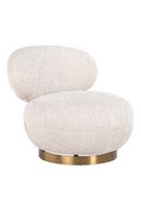 Cream Upholstered Swivel Easy Chair | Richmond Interiors Jace | Oroatrade.com