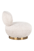 Cream Upholstered Swivel Easy Chair | Richmond Interiors Jace | Oroatrade.com