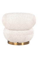 Cream Upholstered Swivel Easy Chair | Richmond Interiors Jace | Oroatrade.com