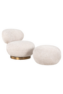 Cream Upholstered Swivel Easy Chair | Richmond Interiors Jace | Oroatrade.com