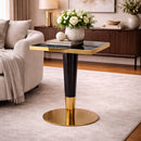 Square Black Marble Pedestal Dining Table | Richmond Interiors Can Roca