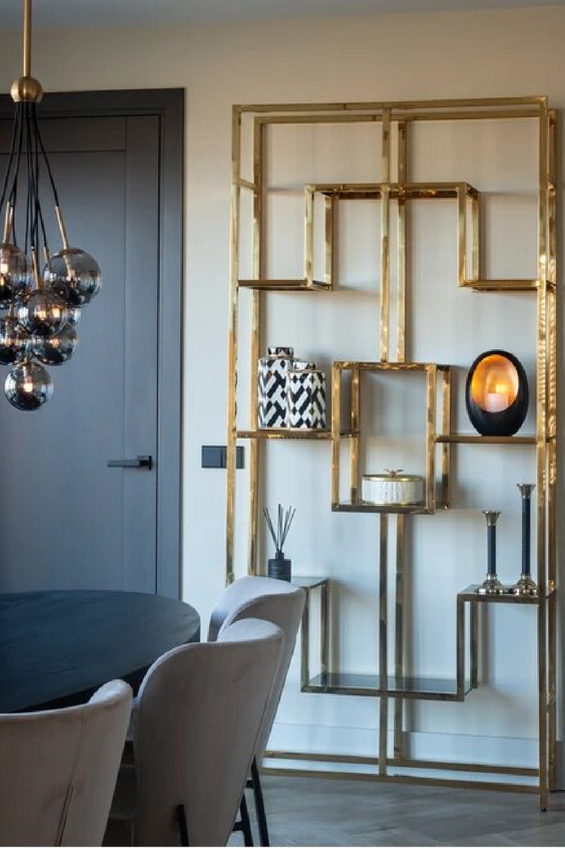 Geometrical Gold Cabinet | OROA Magnus | Oroatrade.com