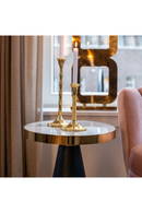 Round Marble Pedestal Side Table | Richmond Interiors Odin | Oroatrade.com