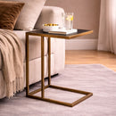 Brass Framed Oak Sofa Table | Richmond Interiors Blackbone