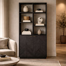 Black Oak 2-Door Bookcase | Richmond Interiors Blackbone