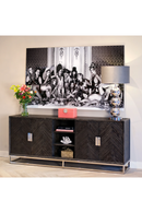 Black Oak Chevron Sideboard | Richmond Interiors Blackbone | Oroatrade.com