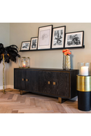 Black Oak Gold Accent Sideboard | Richmond Interiors Hunter | Oroatrade.com