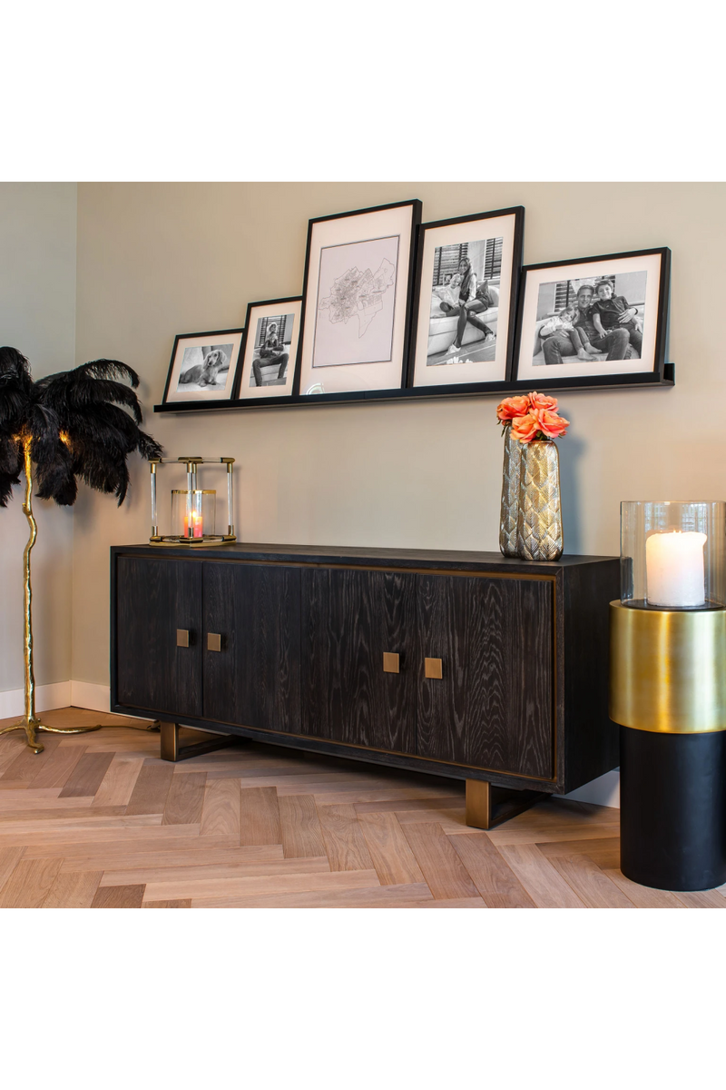 Black Oak Gold Accent Sideboard | OROA Hunter | OROATRADE.com