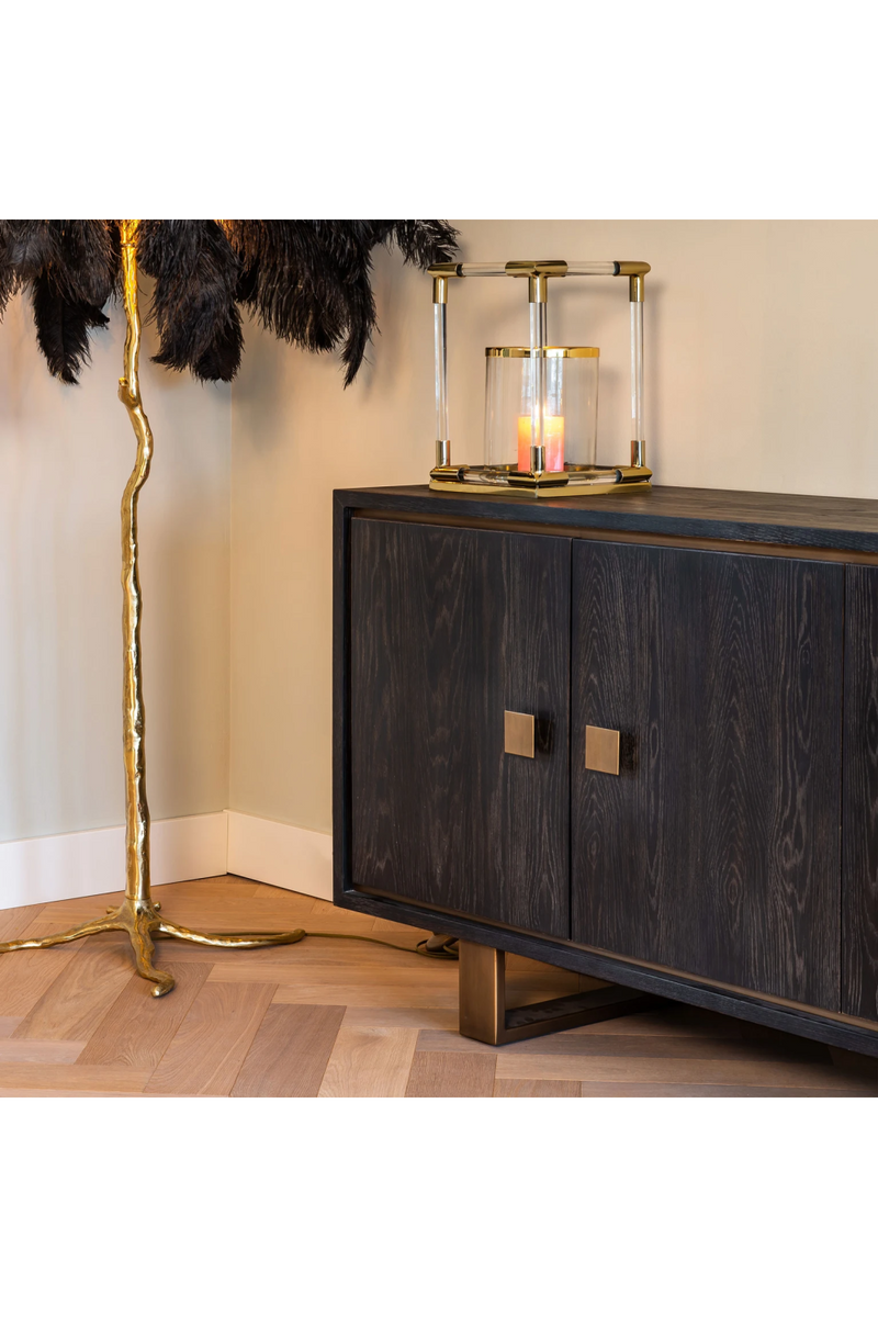 Black Oak Gold Accent Sideboard | OROA Hunter | OROATRADE.com