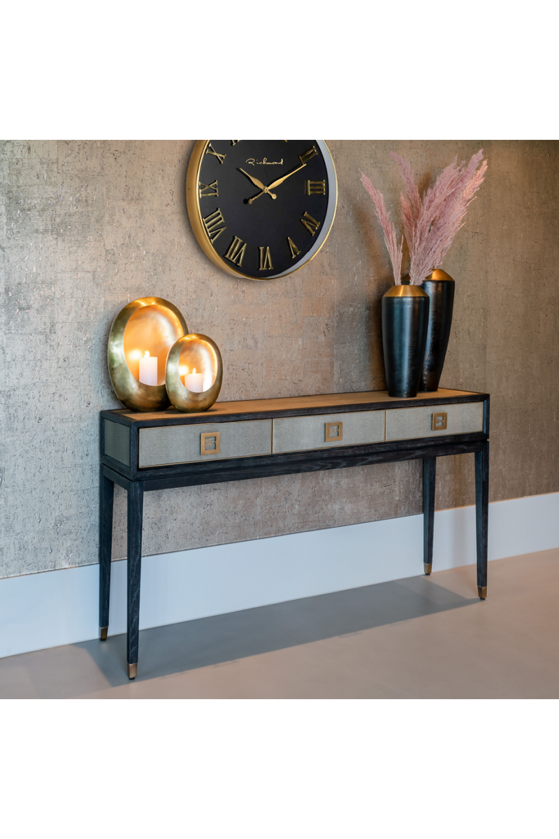 Modern Leather Console Table | OROA Bloomingville