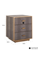 Brown Leather Chest of Drawers | Richmond Interiors Classio | Oroatrade.com