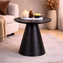 Black Oak Pedestal End Table | Richmond Interiors Blax