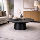 Black Oak Pedestal Coffee Table | Richmond Interiors Blax
