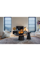 Black Oak Pedestal Coffee Table | Richmond Interiors Blax | Oroatrade.com