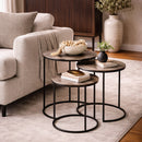 Round Aluminum Nesting Coffee Tables (3) | Richmond Interiors Nolan