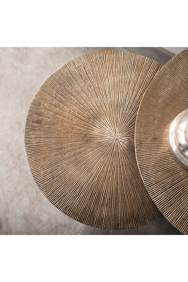 Round Aluminum Coffee Table Set (3) | OROA Vittorio | Oroatrade.com