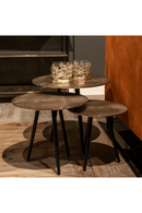 Round Aluminum Coffee Table Set (3) | Richmond Interiors Vittorio | Oroatrade.com