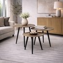 Round Aluminum Coffee Table Set (3) | Richmond Interiors Vittorio