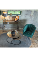 Champagne Gold Double Shelf Console Table | Richmond Interiors Chandon Oroatrade.com