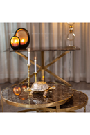 Gold Framed Marble Nesting Coffee Table | Richmond Interiors | Oroatrade.com