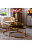 Gold Framed Marble Nesting Coffee Table | Richmond Interiors | Oroatrade.com